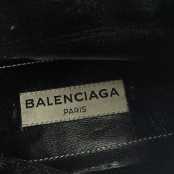 Authentic Balenciaga Leather Studded Accents Boots, Size 38 - Picture 14 of 15